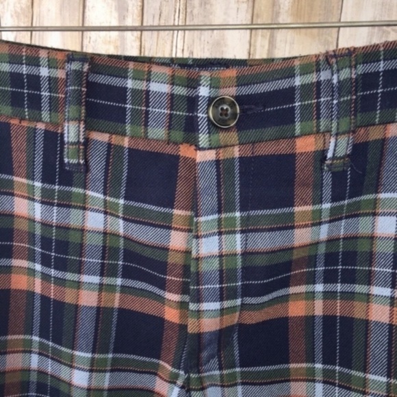 American Eagle Super High Rise Skinny Blue Plaid Trousers - Picture 6 of 9